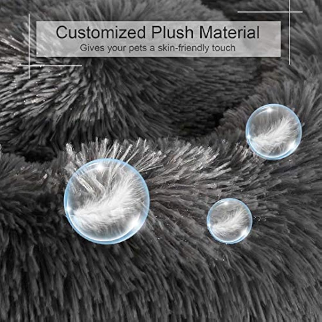 Cama calmante ortopédica para perros y gatos Small(58x58)cm