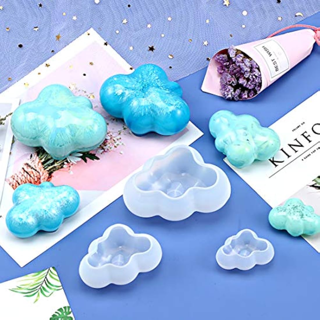 moldes 3D de silicona para fondant y chocolate