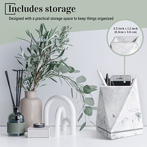 BDECOR Sujetalibros decorativos de estilo mármol