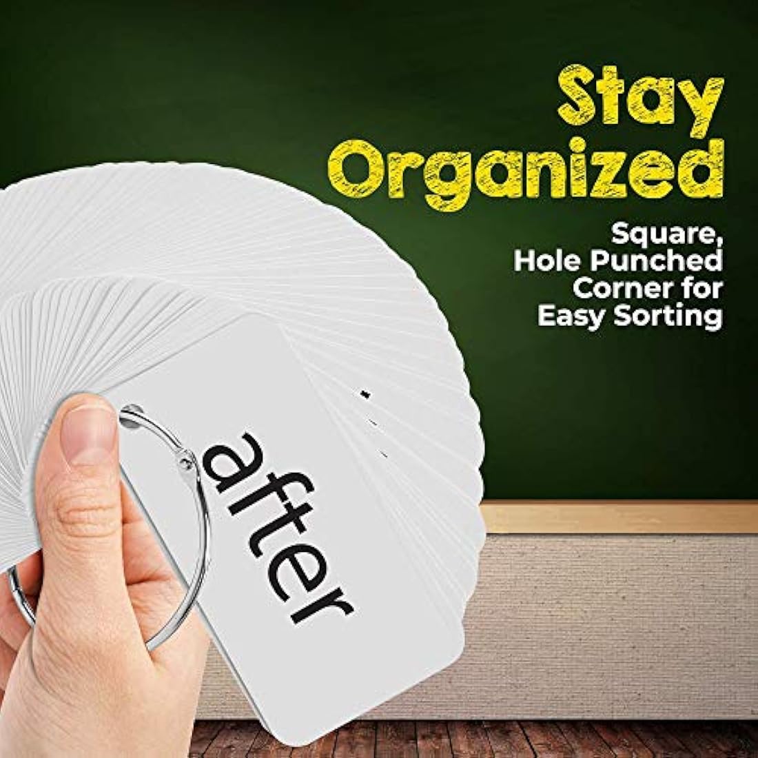 Tarjetas Star Right Sight Words, 169 palabras de vista