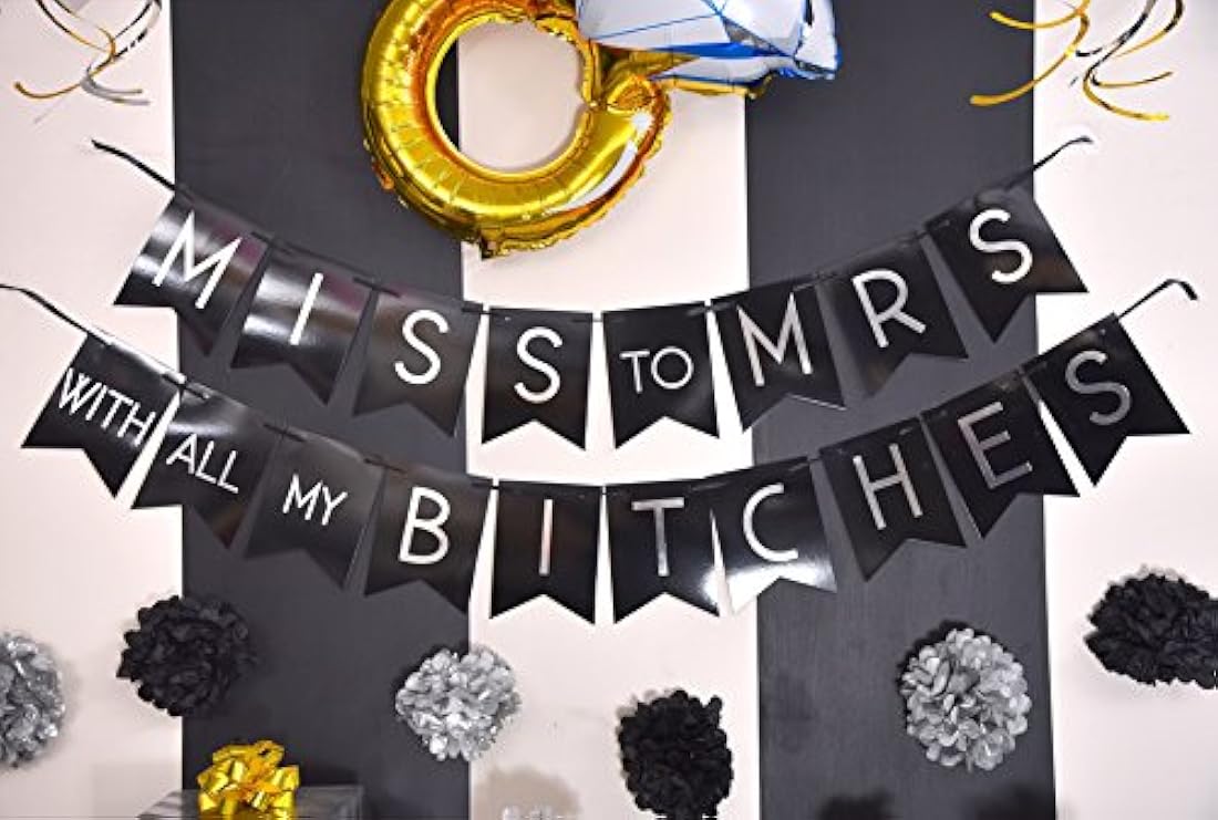 Decoraciones y artículos para fiesta de despedida de soltera