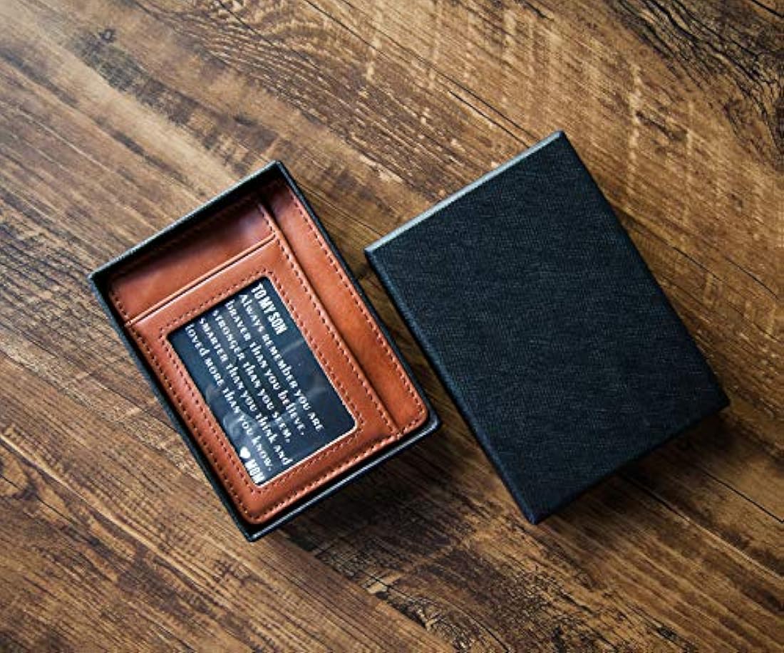 Cartera minimalista de hombre en cuero de vaca