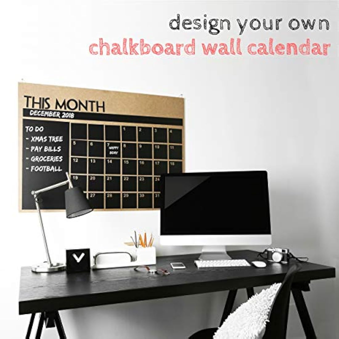 Papel de contacto de pizarra negra XL