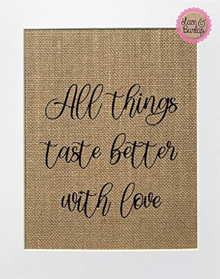 Cartel de Todas las cosas saben mejor con amor sin marco