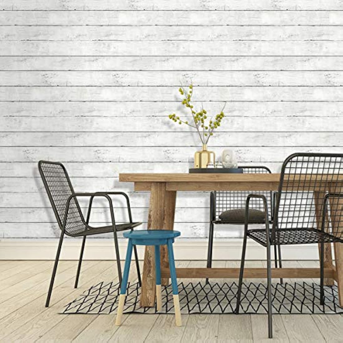 MulYeeh - Papel autoadhesivo de madera de imitación p