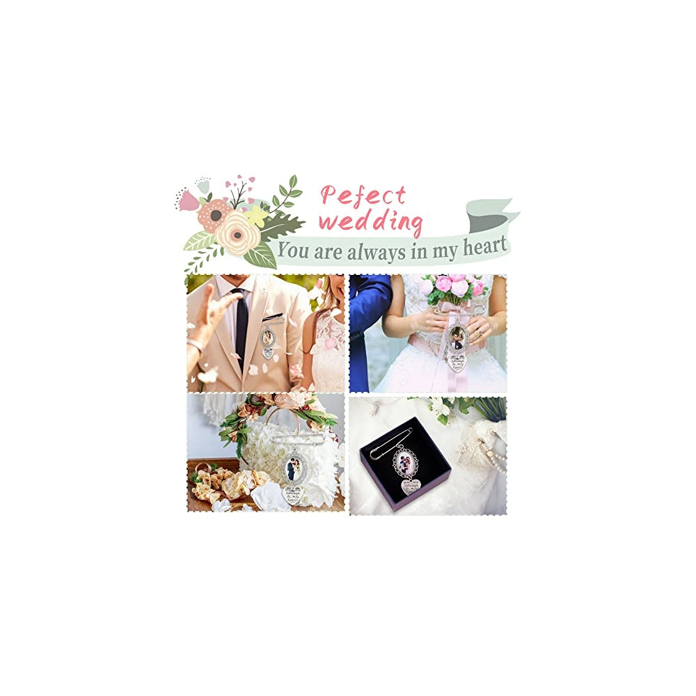 Juego de 2 dijes para ramo de boda, encaje individual.