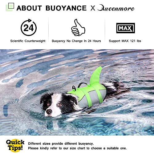 Queenmore Chaleco salvavidas para perro chaleco de seguridad