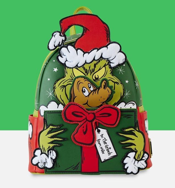 Mochila Mini Santa Cosplay Dr. Seuss, Cómo el Grinch Robó Navidad