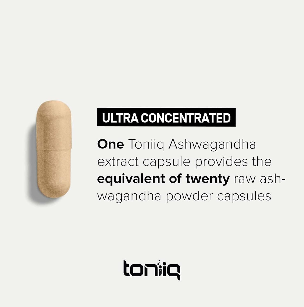 Ashwagandha Toniiq 26,000mg 20x Extract 90 Cápsulas Veganas