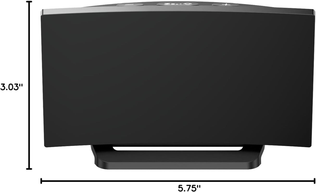 Reloj Despertador Digital Curvo, Números LED, 2 Volúmenes