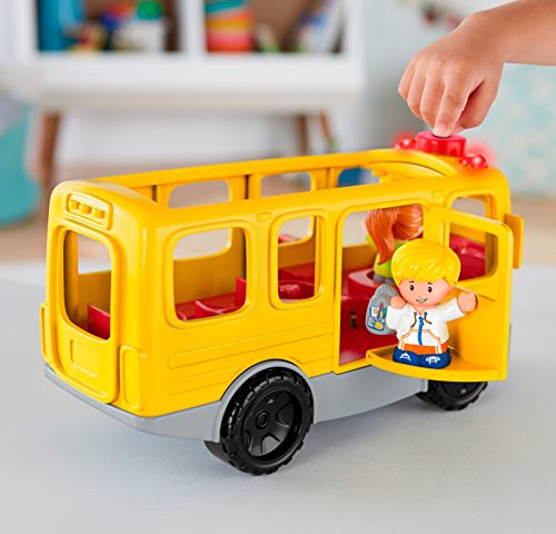 Autobús escolar, Bus de escuela , L, Marrón de Fisher-Price