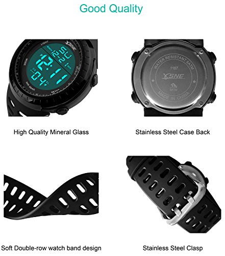 Reloj deportivo digital resistente al agua electrónico