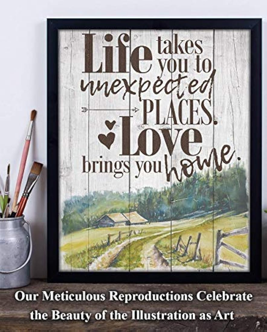 cartel sin marco La vida te lleva a lugares inesperados