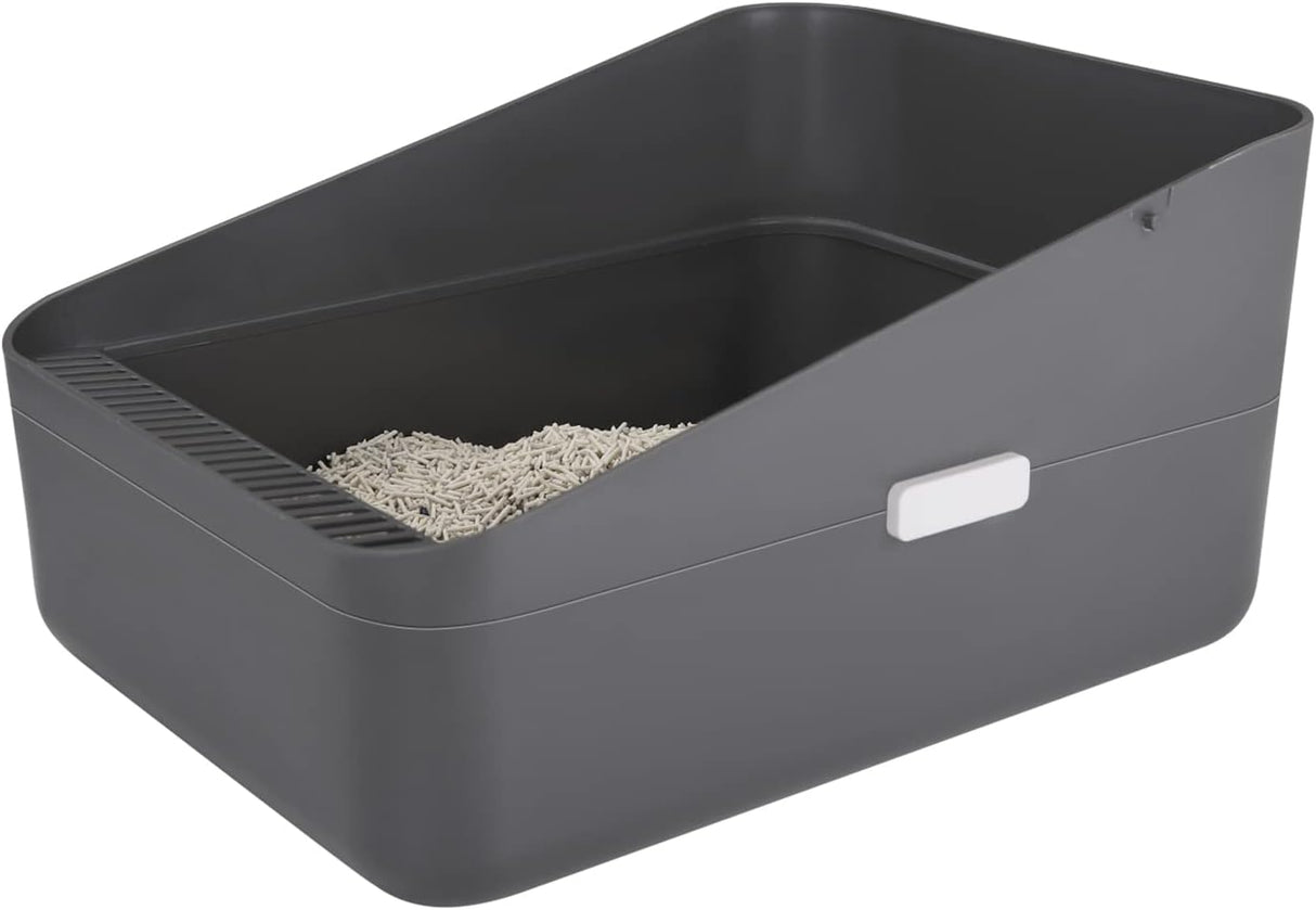 Caja de arena abierta que evita fugas de arena