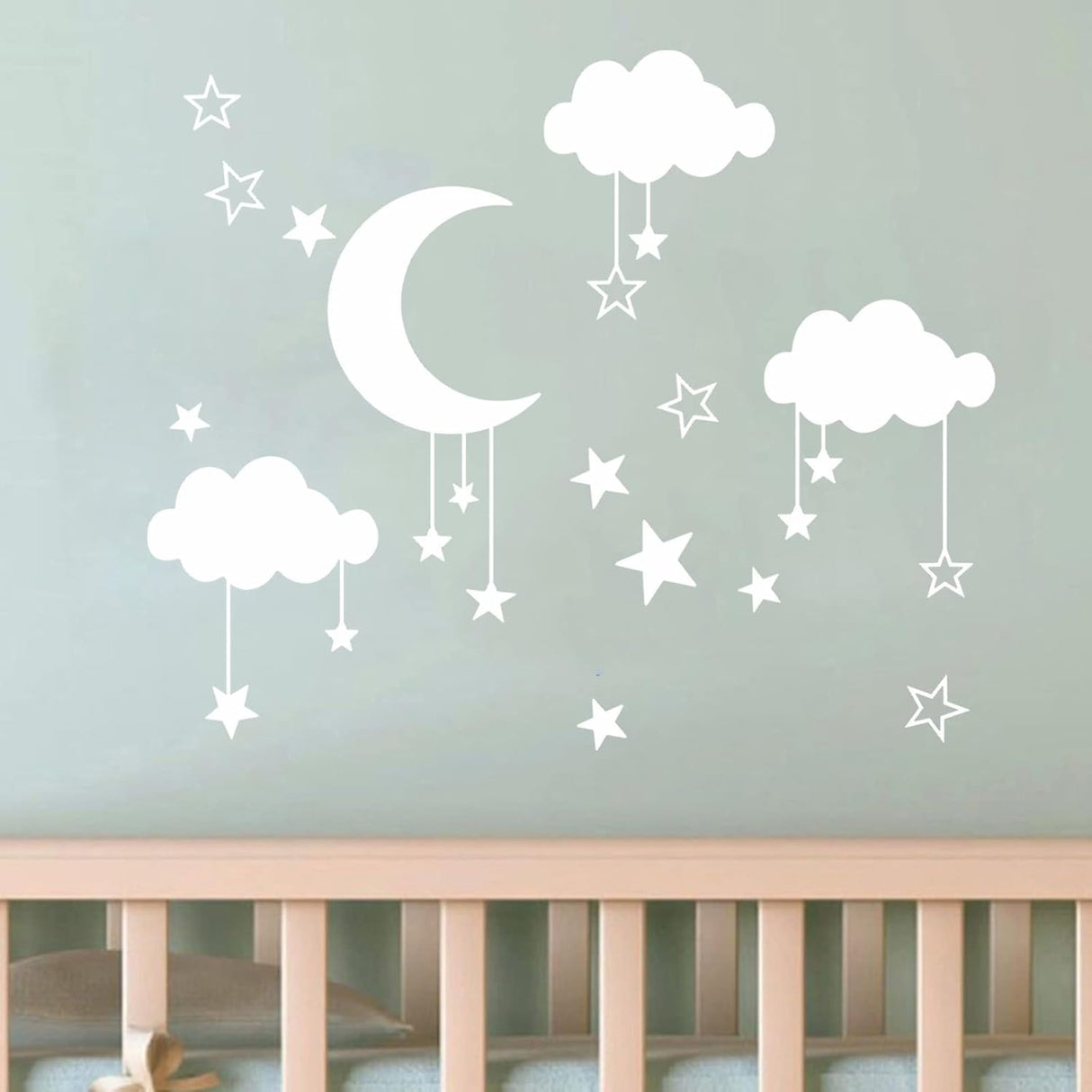Vinilos de Nubes y Estrellas para Niños - Decoración Removible