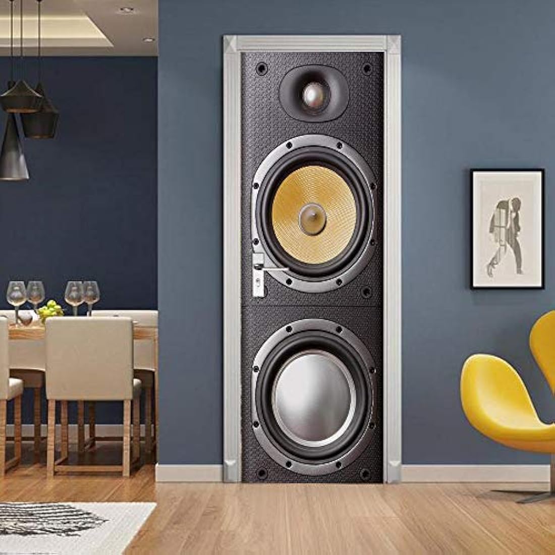 Pegatinas decorativas autoadhesivas para puerta(30.3 x 78.7)