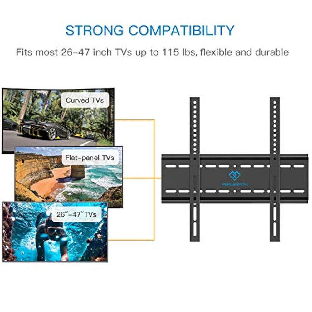 Soporte de pared fijo para televisores de pantalla plana
