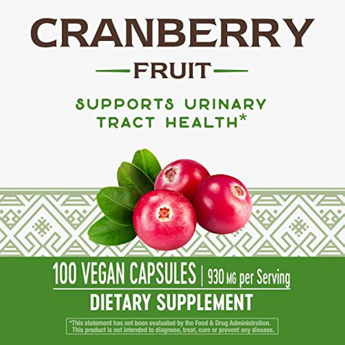 Nature's Way Cranberry Fruit, 465mg, 100 cápsulas, 12150
