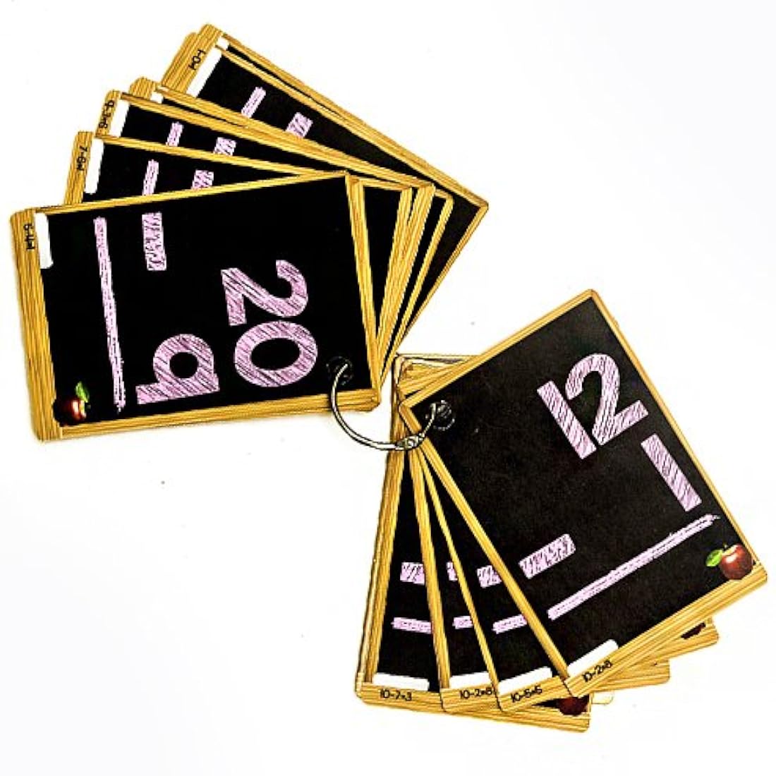 Juego de tarjetas linternas para matemáticas adición, resta