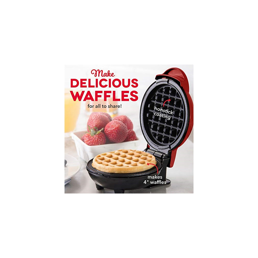 máquina para wafles de 4 pulgadas 350 vatios