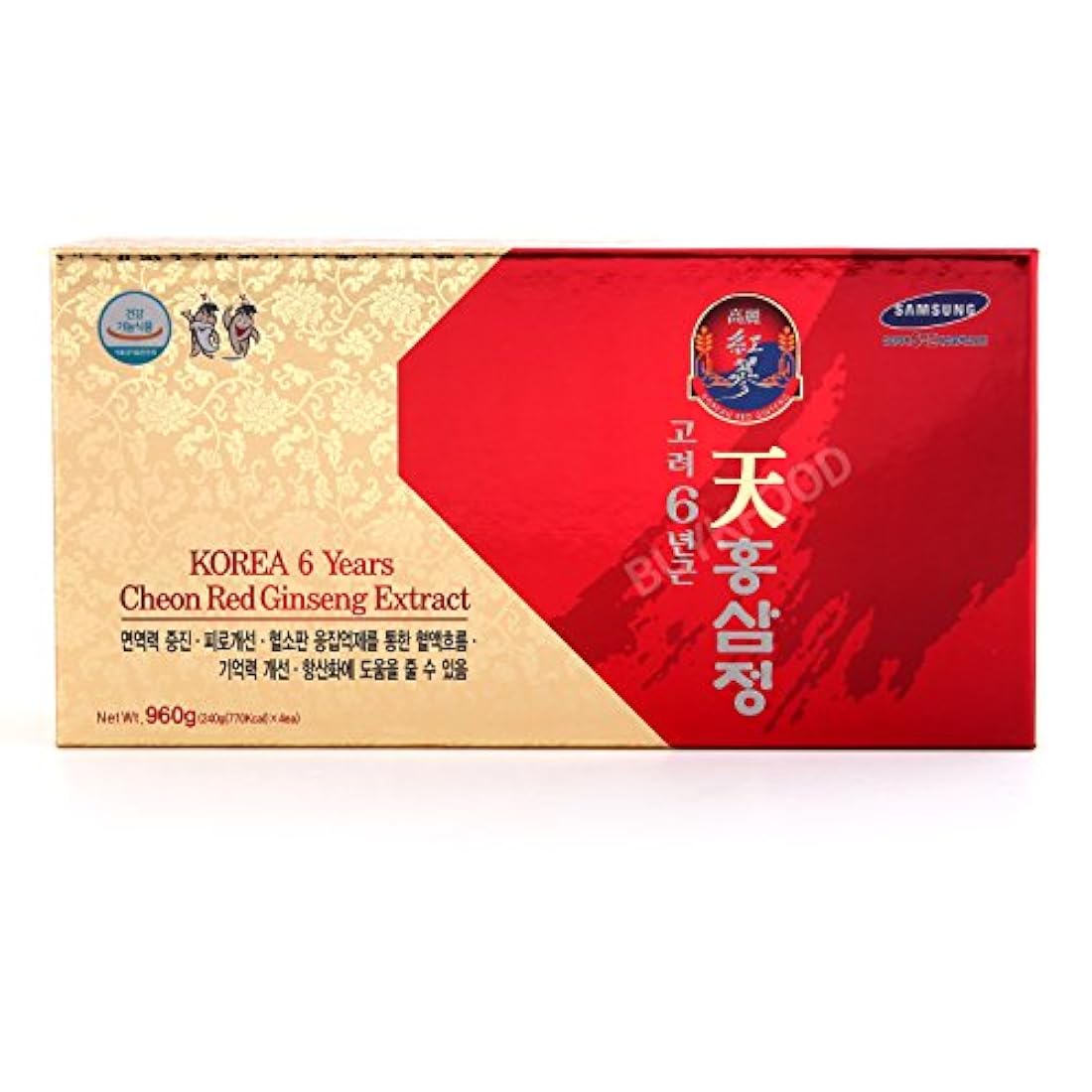 coreano 6 años raíz el Ginseng Rojo Extracto de oro, 240 g