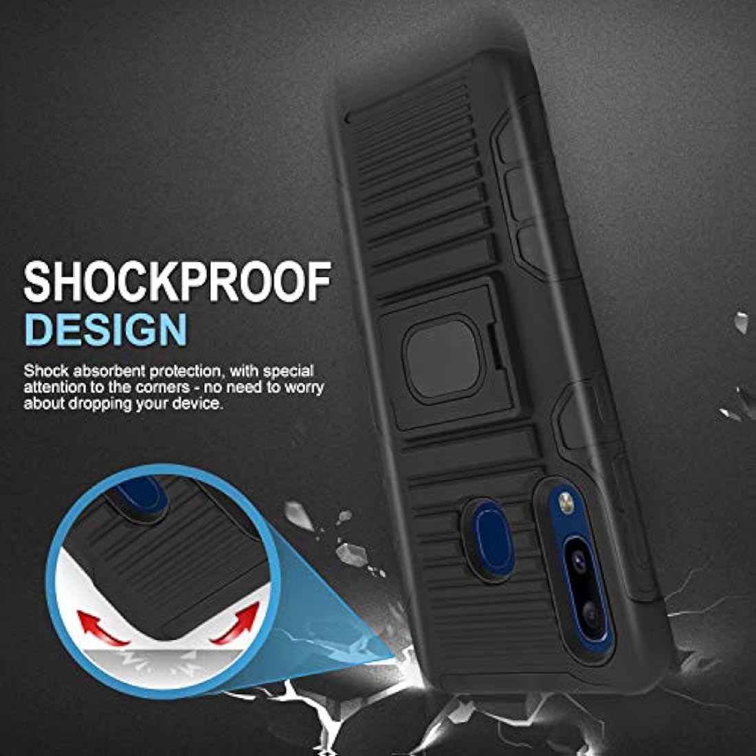 TJS - Funda para Samsung Galaxy con protector de pantalla