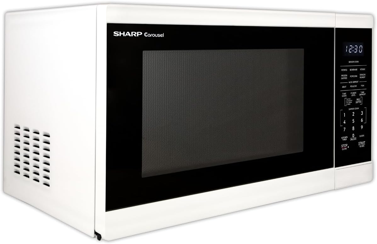 Horno Microondas SHARP 1.4 CuFt 1100W con Plato Giratorio SMC1461KW