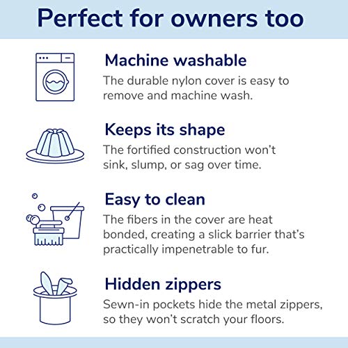 Cama para perro Casper, espuma viscoelástica de felpa