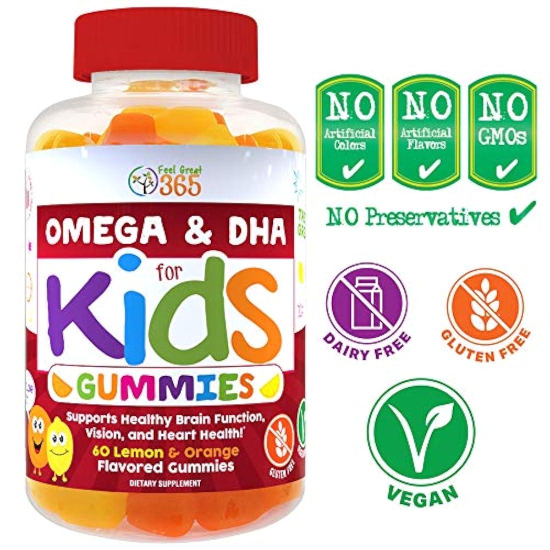 Vitaminas de gomitas con omega para niños: Omega 3-6-9 DHA