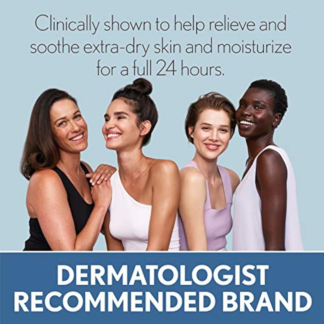 Loción hidratante para piel sensible con manteca de karité natural y triple avena, Loción, 18 onza, Básico