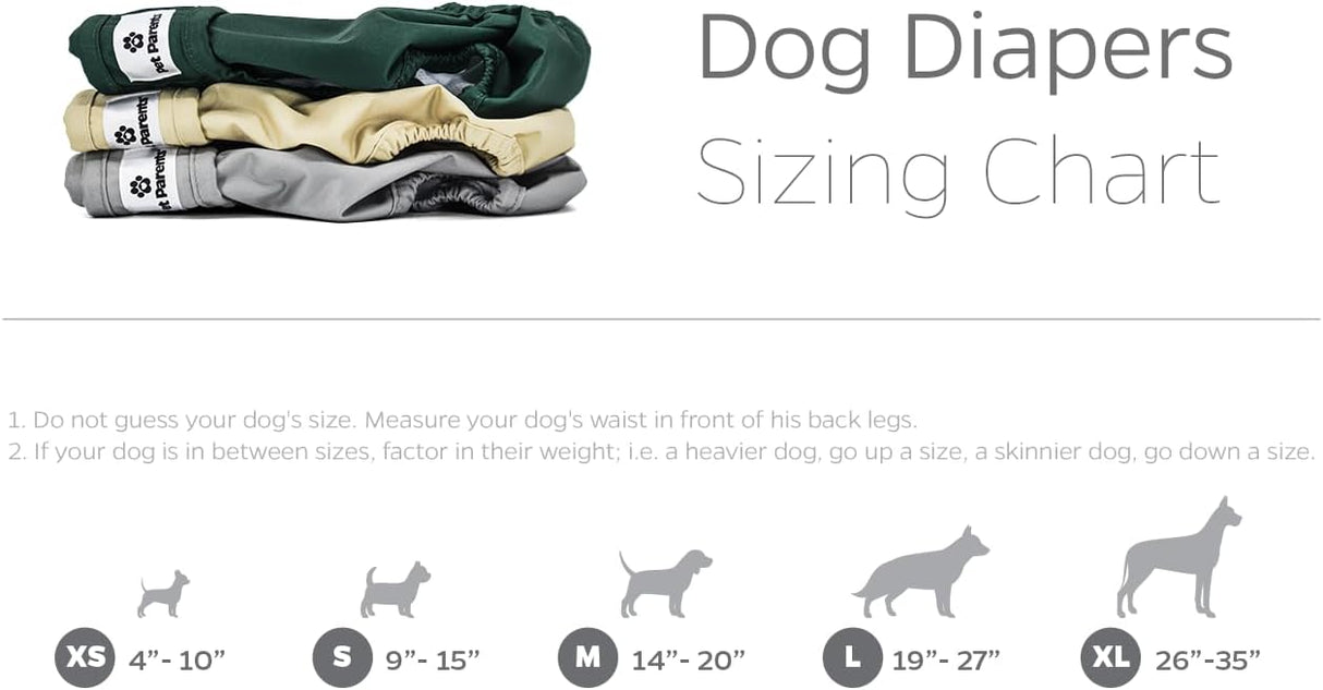 Pet Parents Pañales y extensores lavables perros medianos