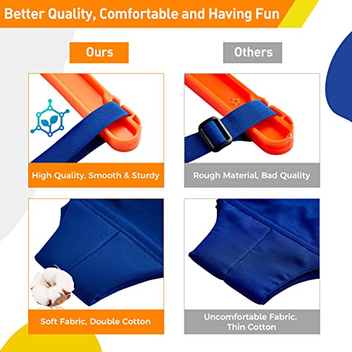 FUNLIO Juego de columpio 2 en 1 para niños pequeños y bebés, columpio y gorila para niños resistentes con 4 bolsas de arena, soporte de metal plegable para jugar en interiores y exteriores, fácil de montar y almacenar