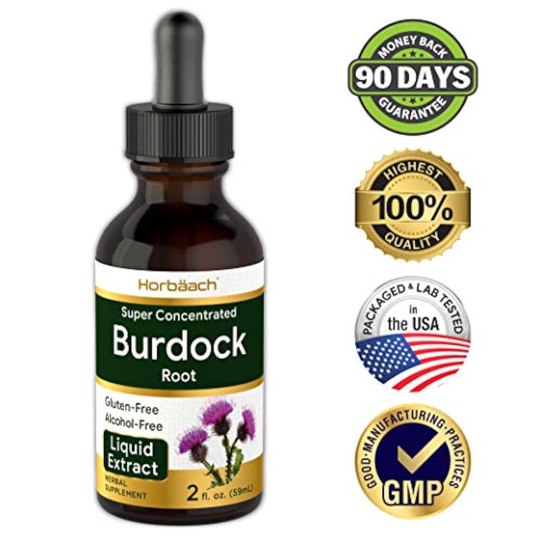 Tintura de raíz de bardana, 2 fl oz, Vegetar