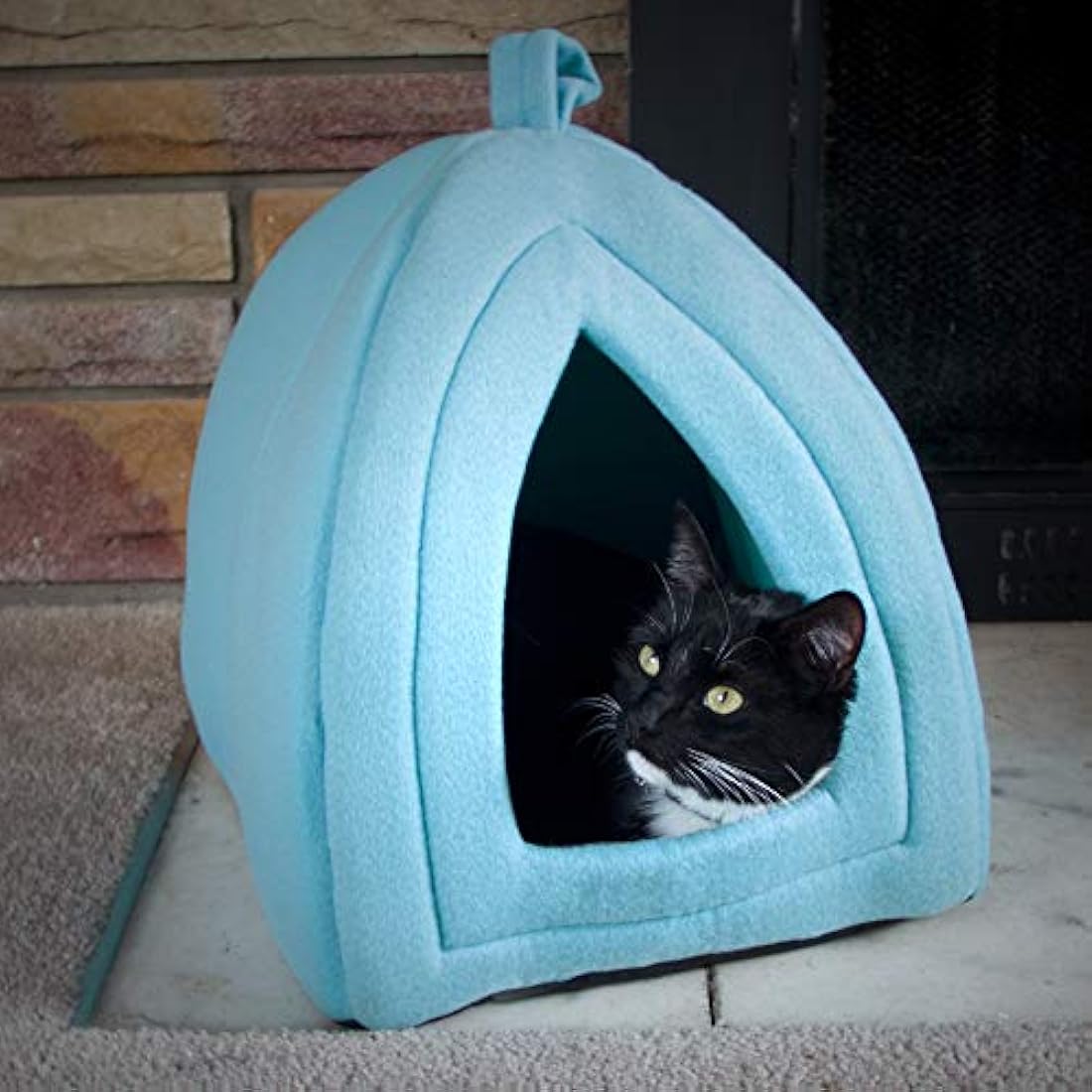 Cama de gato estilo iglú