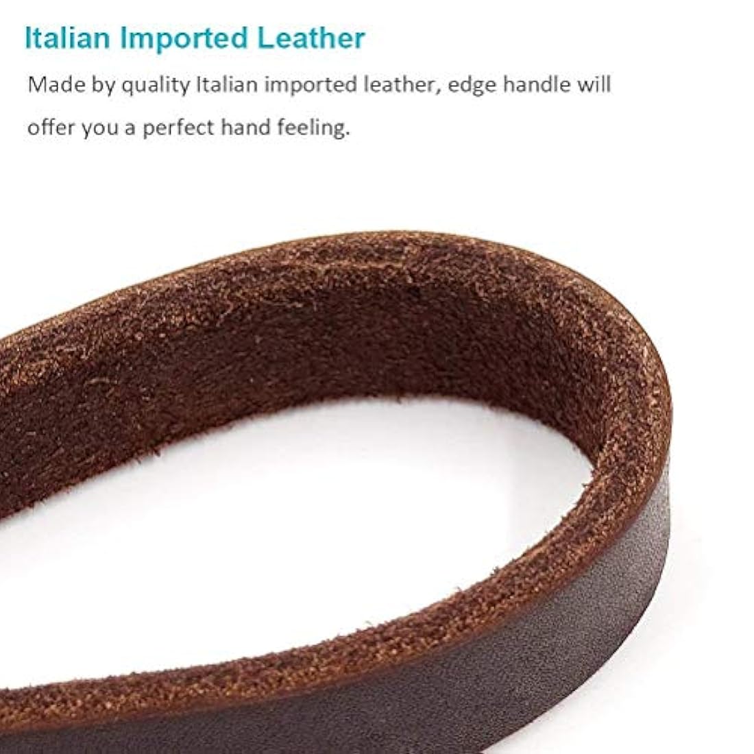 Correa corta de piel para perro 12 pulgadas