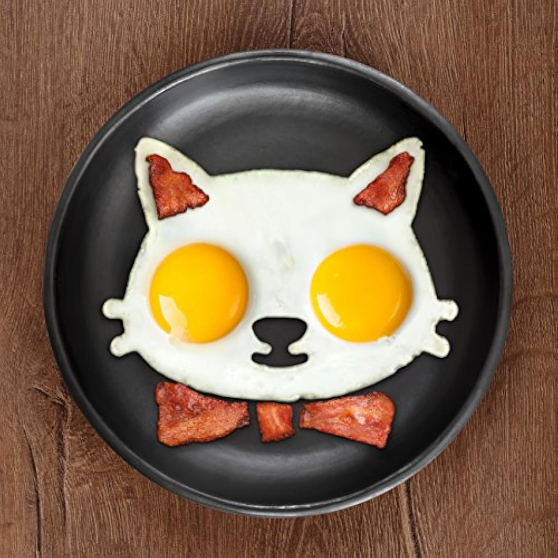 Molde de huevo en forma de calavera Funny side up de Fred & Friends., Gato, Gato