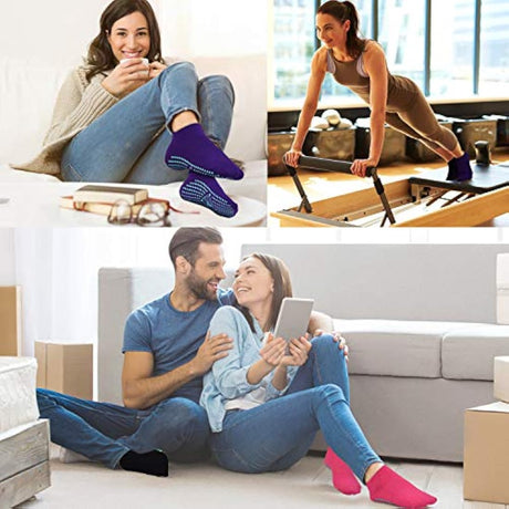 Calcetines antideslizantes para yoga