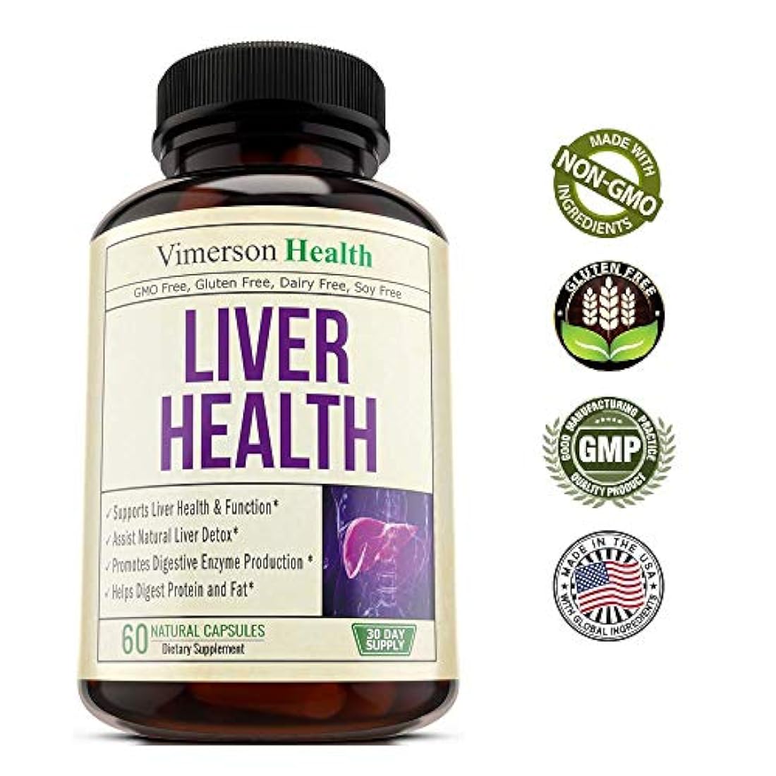 Suplemento de limpieza del hígado y desintoxicación.