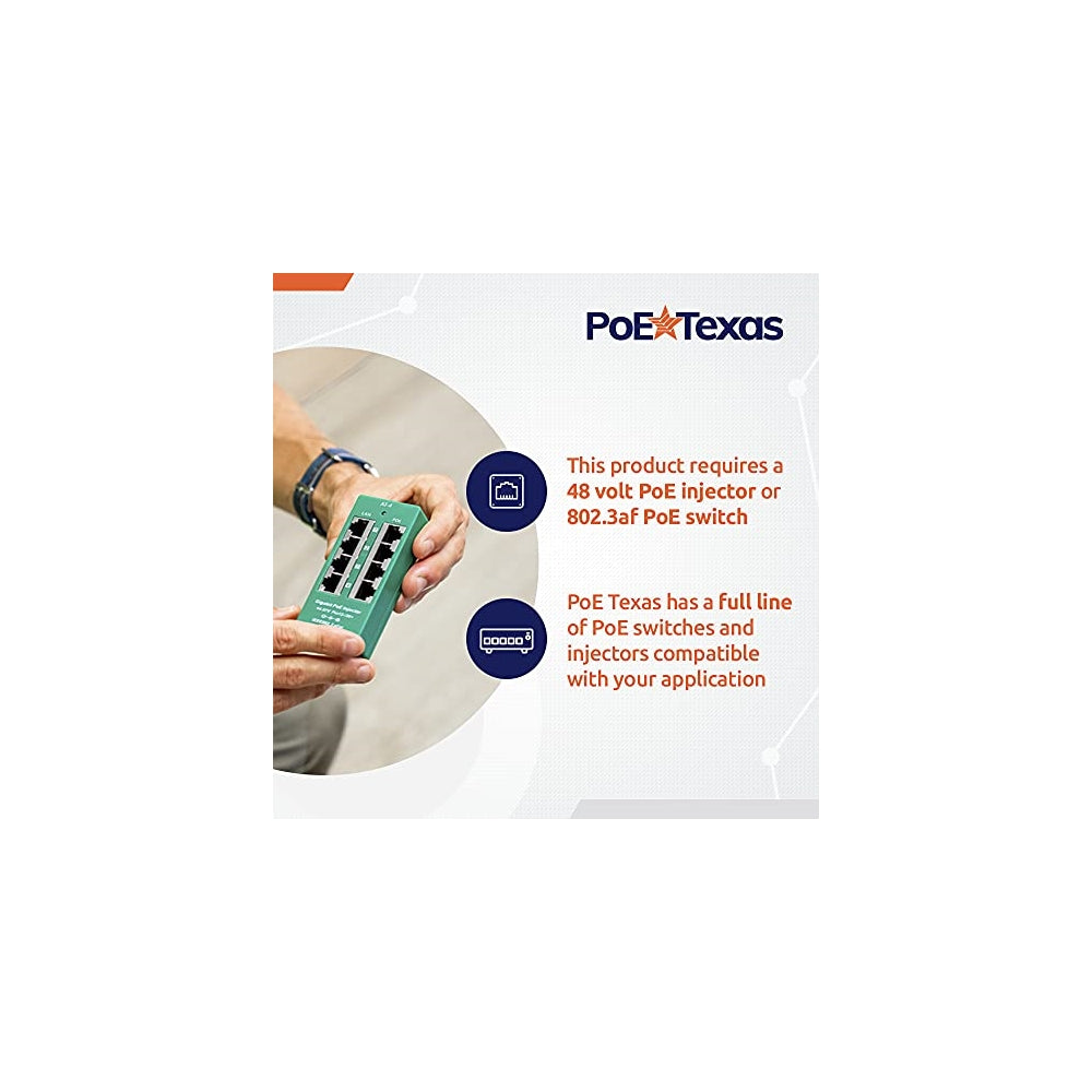 cargador Alimentación sobre Ethernet para dispositivos de 5V