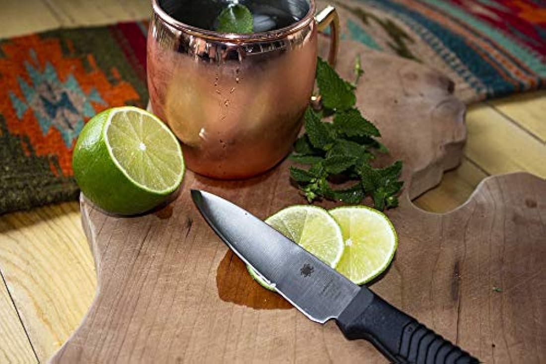 Spyderco - Cuchillo de cocina ligero con hoja de acero