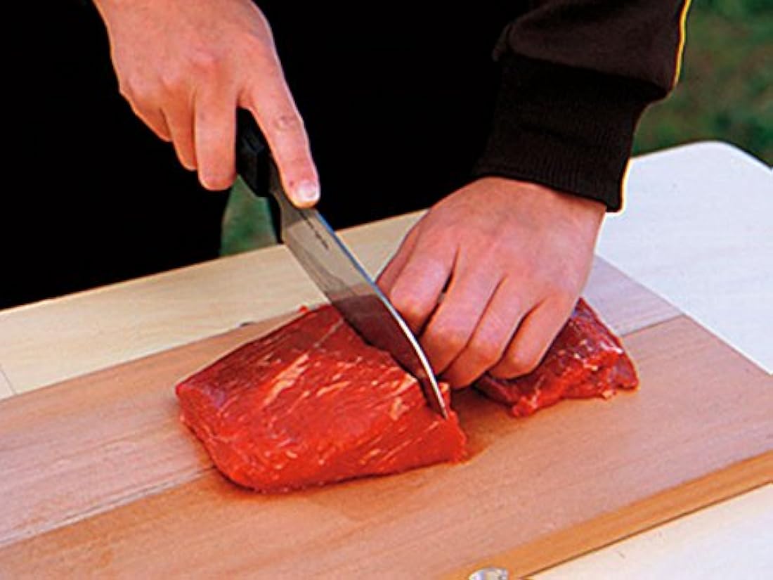 Snow Peak Campo Cocina Santoku – Cuchillo, color negro