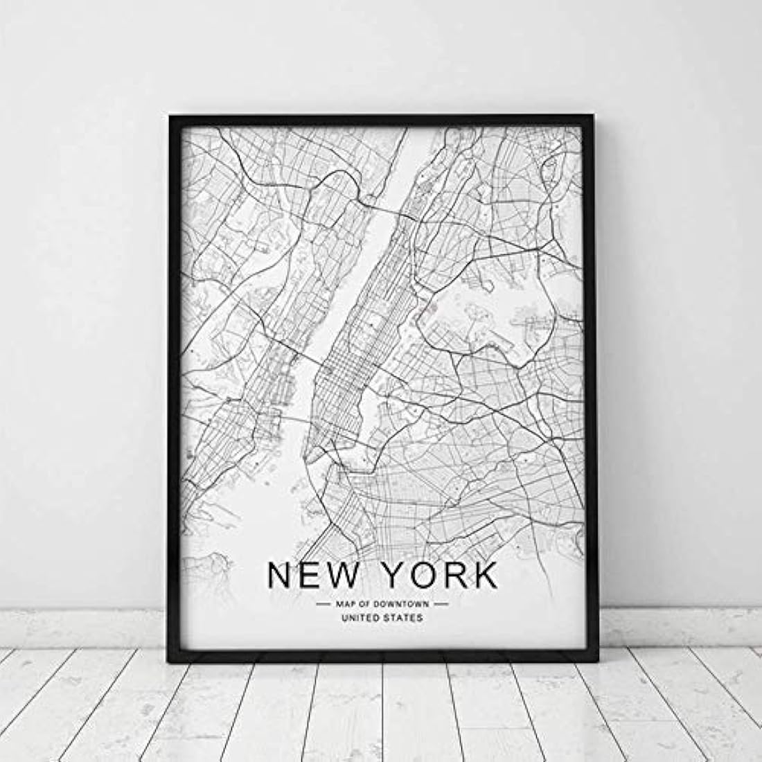 Impresión - Mapa del centro de la ciudad de Nueva York