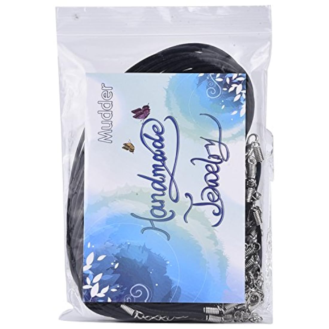 Mudder 10 piezas 2.0 mm Collar de piel Cord con mosquetón