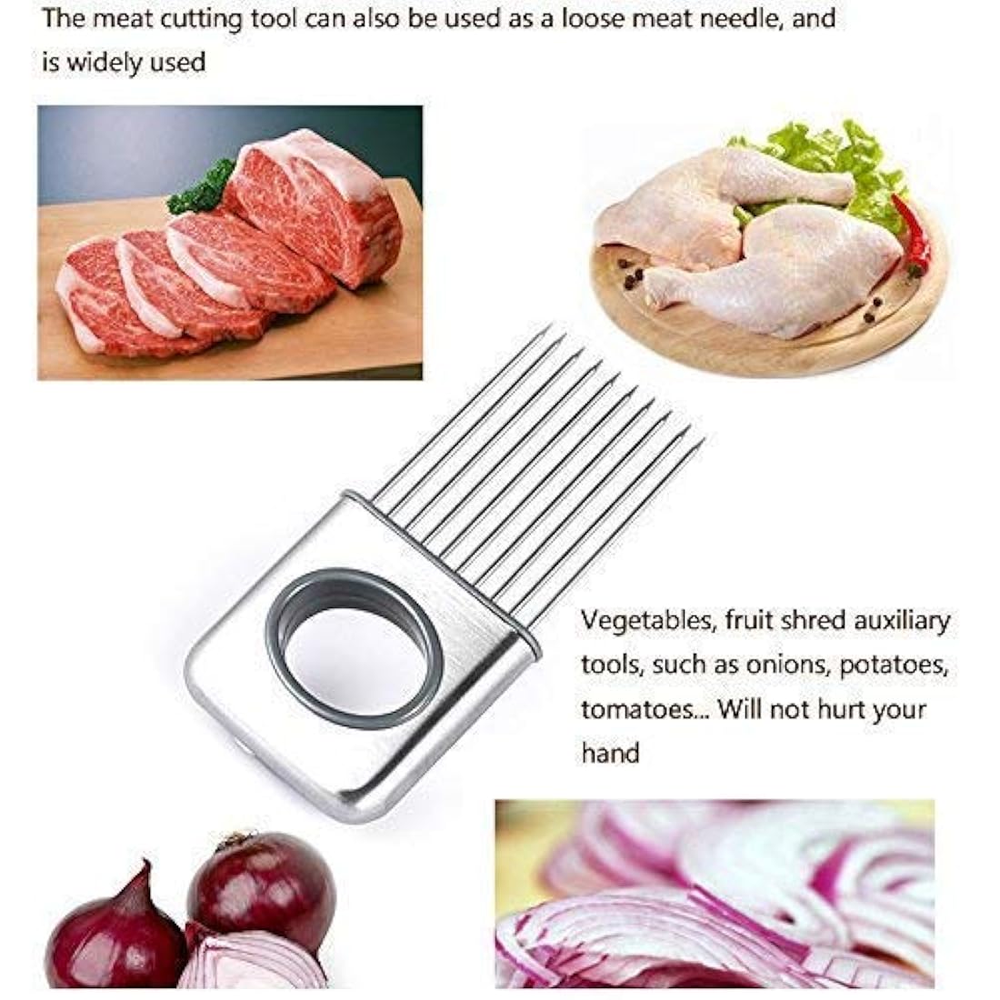 Cortador de cuchillos de acero inoxidable con 10 puntas