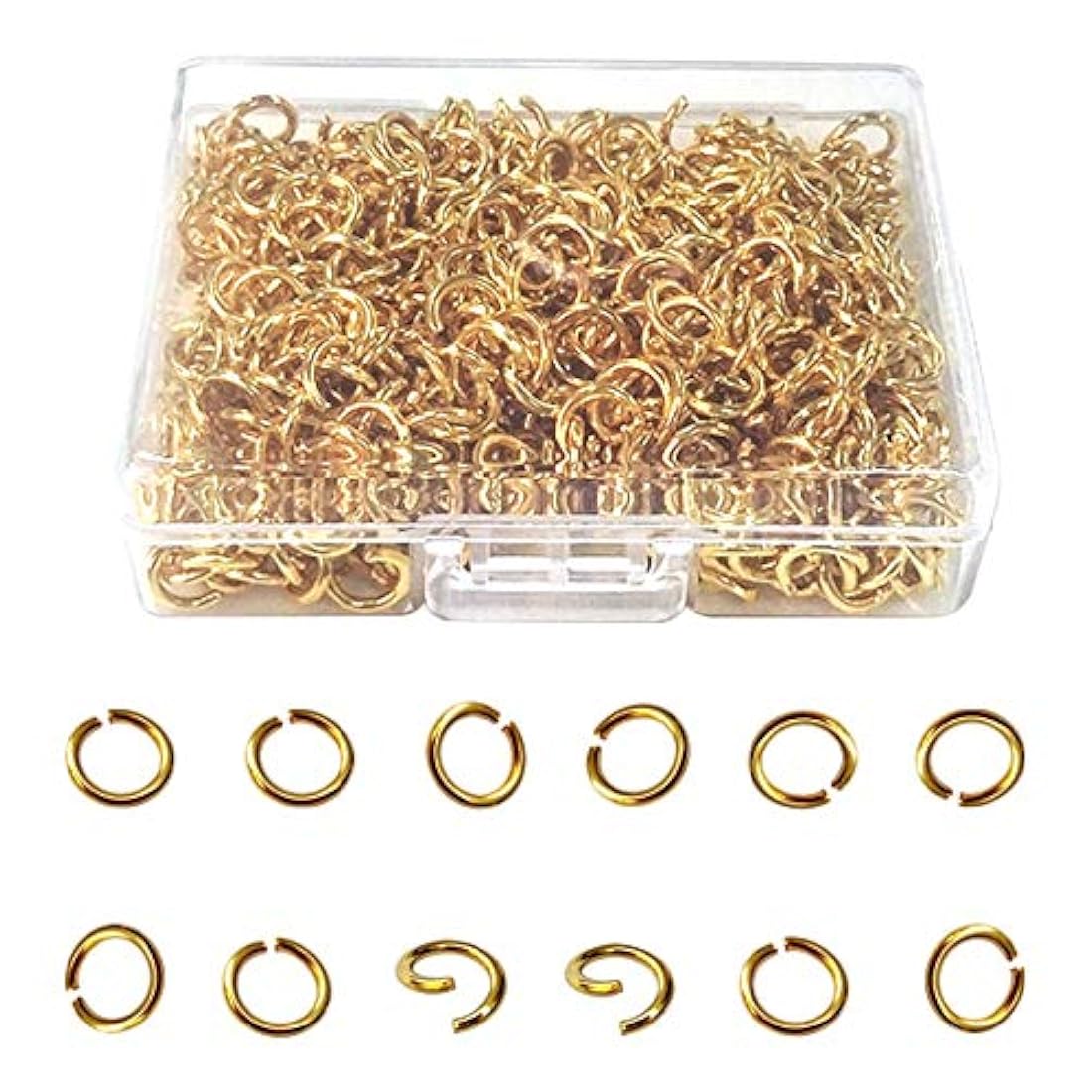 Anillos chapados en oro