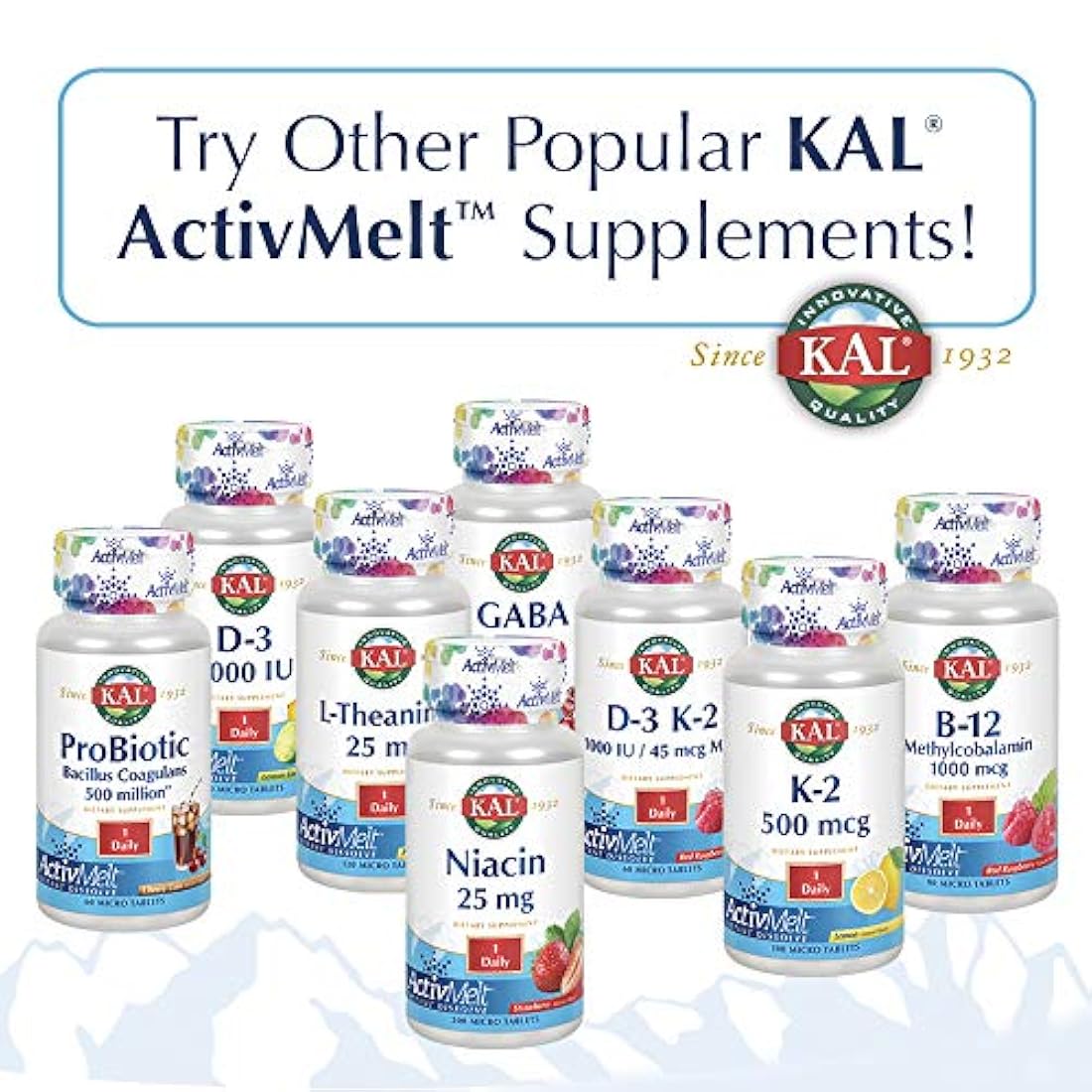 Niacina ActivMelt (25 mg Fresa) Kal 200 Losanje