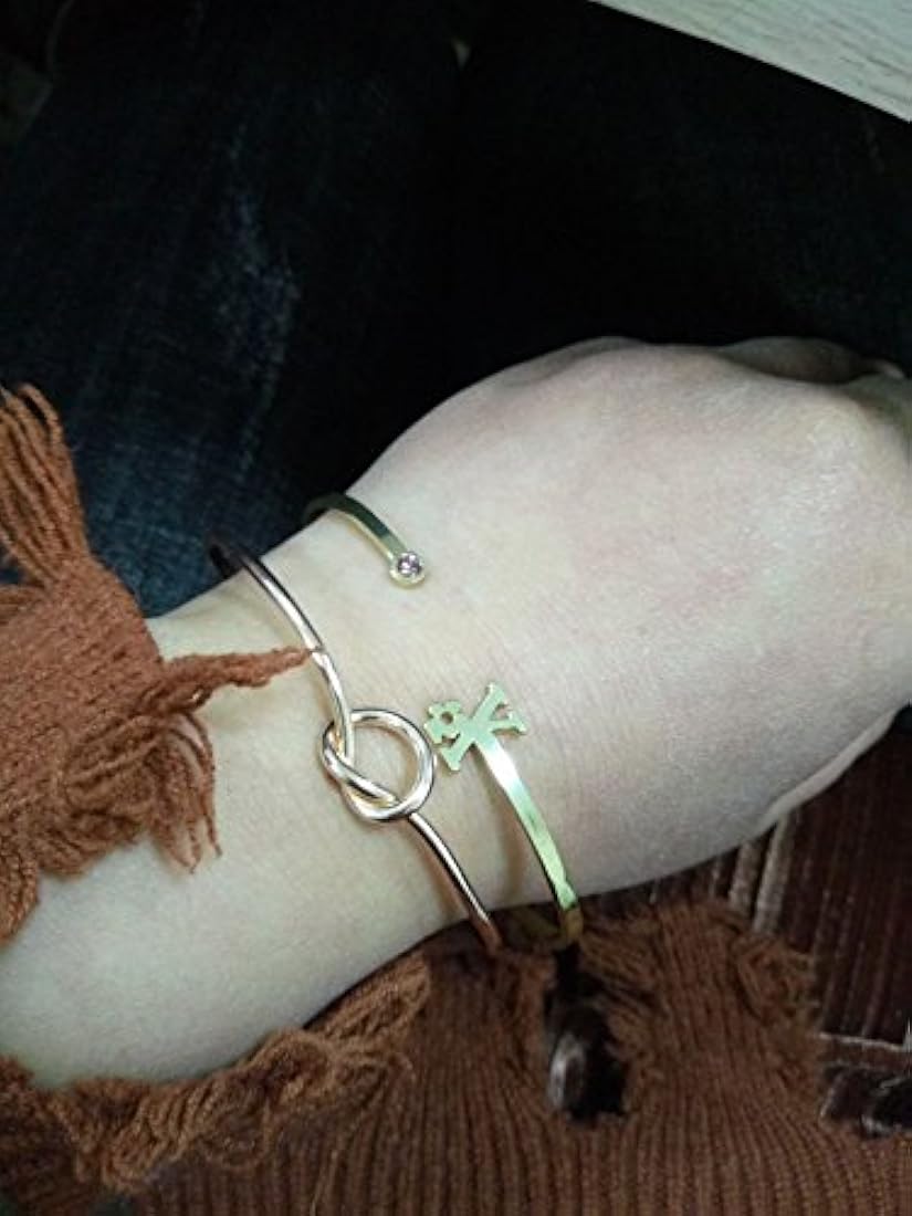 Pulsera de nudo de amor simple para dama de honor