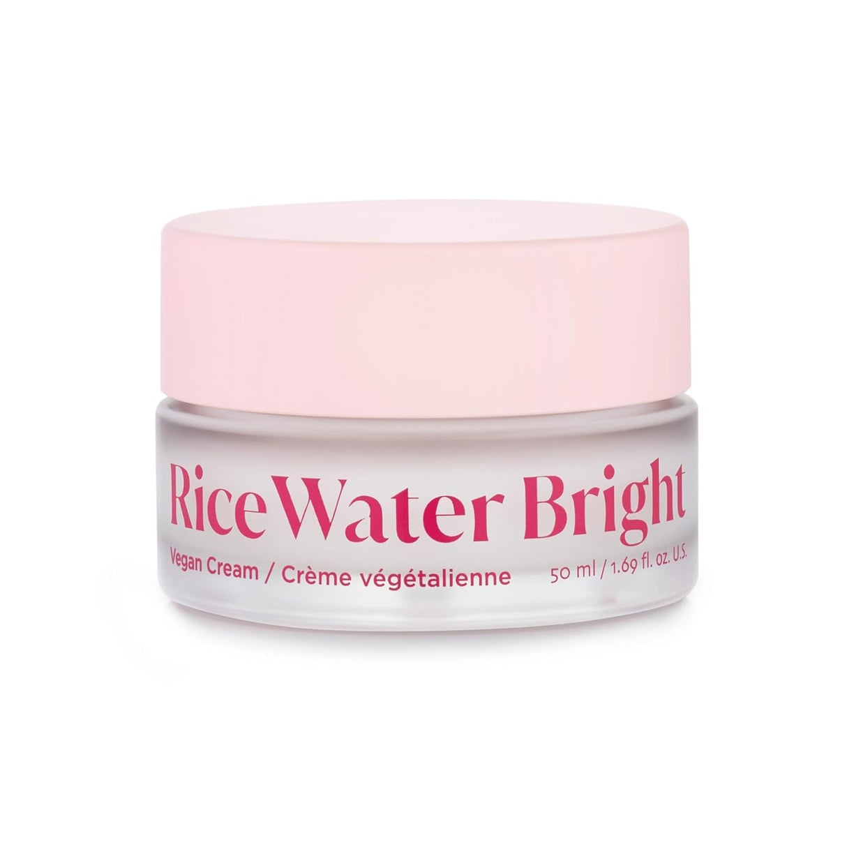 Crema Hidratante Facial Vegana Iluminadora con Agua de Arroz