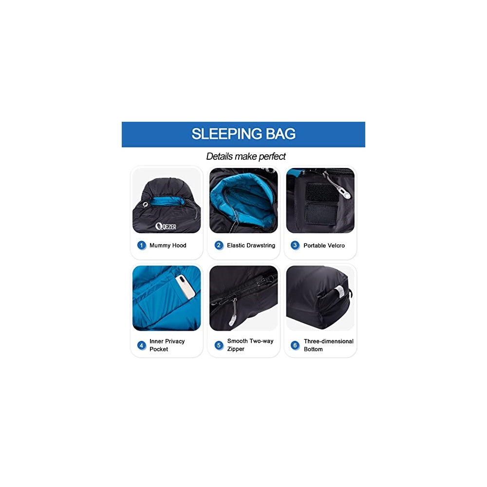 Saco de dormir de plumón para adultos ultraligero