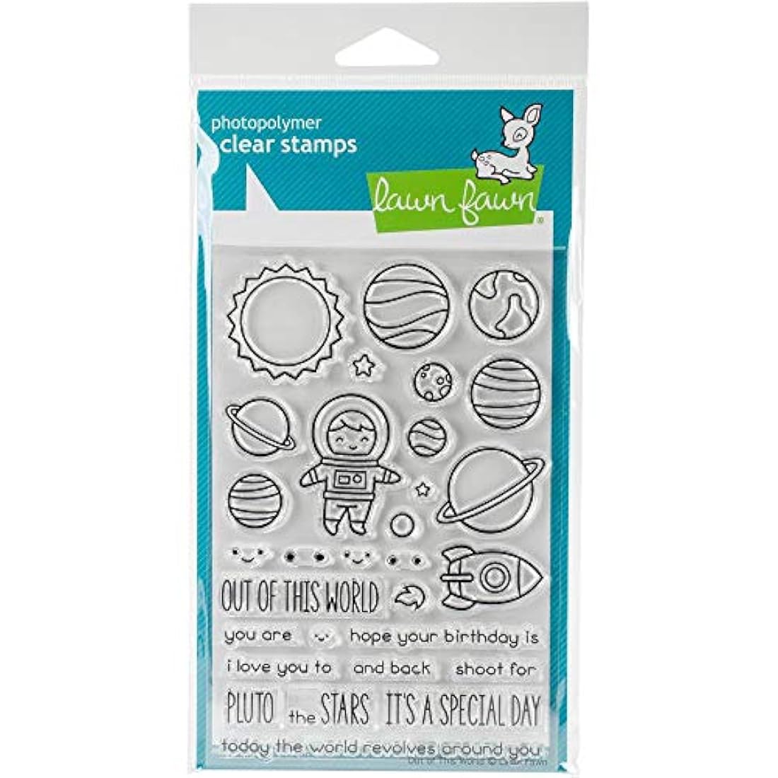 Lawn Fawn Clear Stamps - Fuera de este mundo